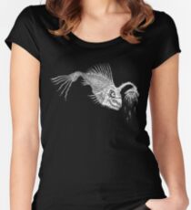 CREEPY FISH - Art By Kev G Women's Fitted Scoop T-Shirt