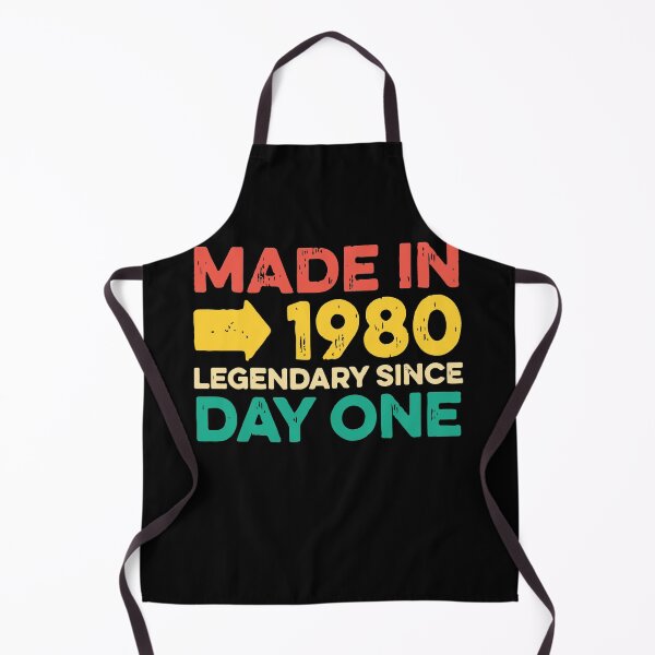 Item preview, Vintage Made In 1980 Legendary Since Day One 80's Birthday Tee designed and sold by Dadjokes Co.