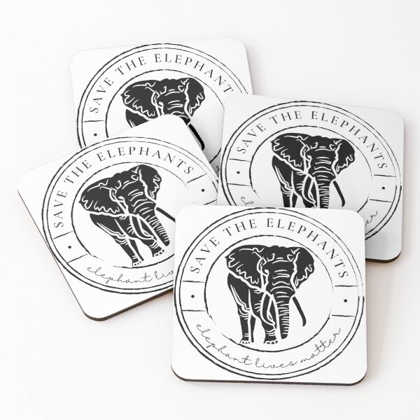 Item preview, Save the Elephants, Elephant lives matter designed and sold by Renatas Traideris.