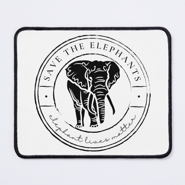 Item preview, Save the Elephants, Elephant lives matter designed and sold by Renatas Traideris.