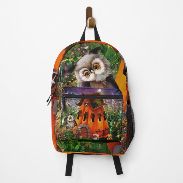 Item preview, Little friends in the night with pumpkin house designed and sold by nicky2342.