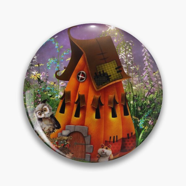 Item preview, Little friends in the night with pumpkin house designed and sold by nicky2342.