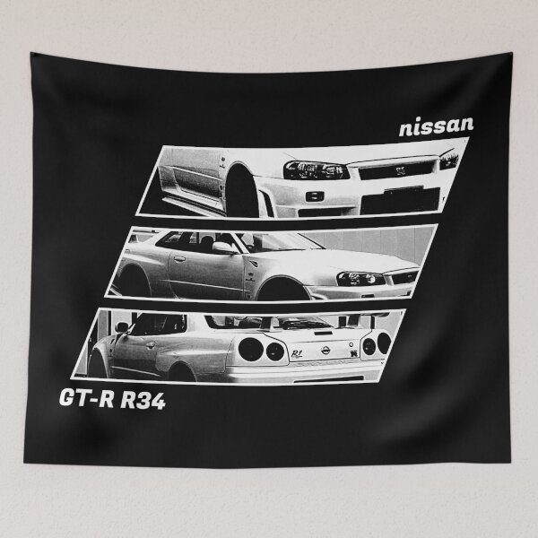 Item preview, NISSAN SKYLINE GT-R R34 Black 'N White Archive 2 (Black Version) designed and sold by Cero81.