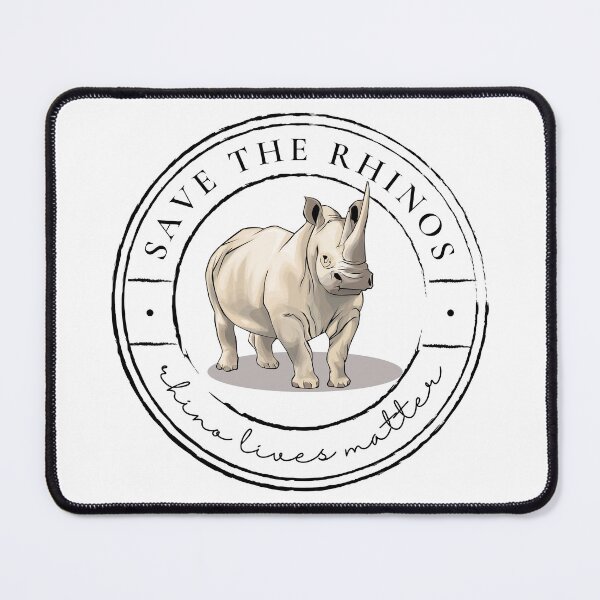 Item preview, Save the Rhinos, Rhino lives matter designed and sold by Renatas Traideris.