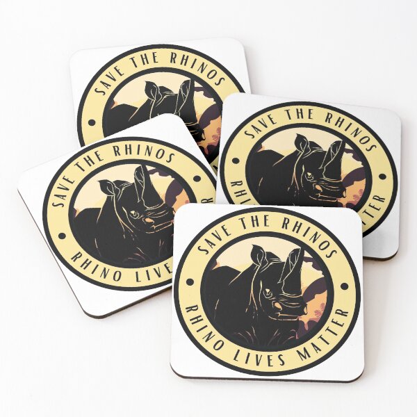 Item preview, Save the Rhinos, Rhino Lives Matter designed and sold by Renatas Traideris.