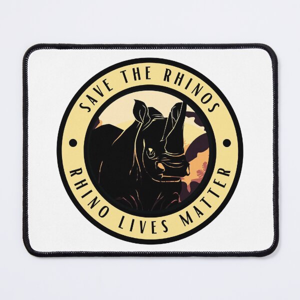 Item preview, Save the Rhinos, Rhino Lives Matter designed and sold by Renatas Traideris.