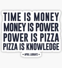 pizza is knowledge Sticker