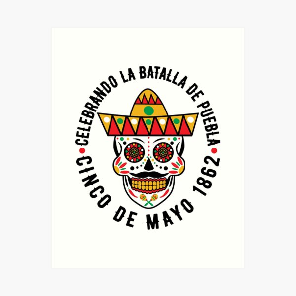 Aperçu de l'œuvre Crâne Cinco De Mayo / Cinco De Mayo 1862 créée et vendue par RbFlip.