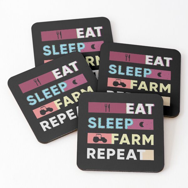 Item preview, Eat Sleep Farm Repeat designed and sold by FridPix.