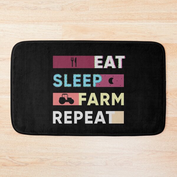 Item preview, Eat Sleep Farm Repeat designed and sold by FridPix.