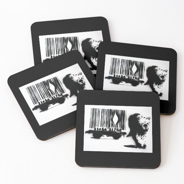 Item preview, Banksy Leopard Barcode designed and sold by SharpWallArts.