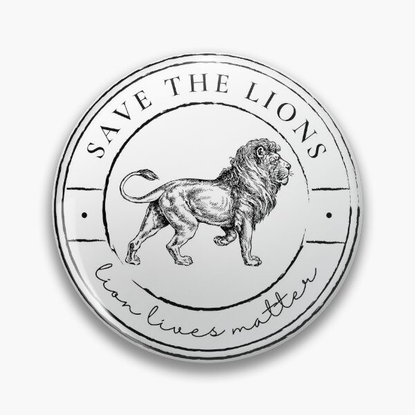 Item preview, Save the Lions, Lion Lives Matter designed and sold by Renatas Traideris.