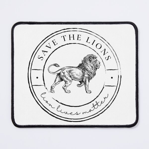 Item preview, Save the Lions, Lion Lives Matter designed and sold by Renatas Traideris.