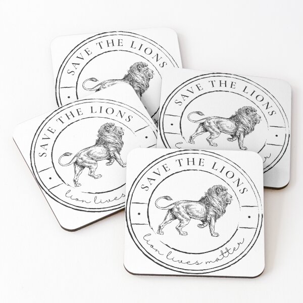 Item preview, Save the Lions, Lion Lives Matter designed and sold by Renatas Traideris.