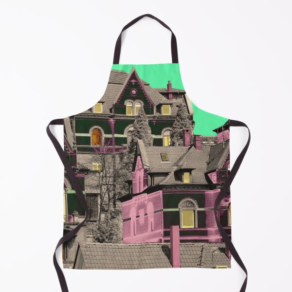 Item preview, old city view, Tübingen houses, Olgastraße designed and sold by Mauswohn.