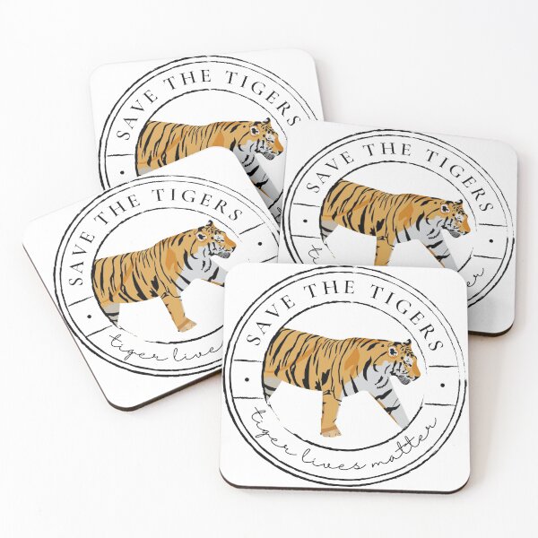 Item preview, Save the Tigers, Tiger Lives Matter designed and sold by Renatas Traideris.