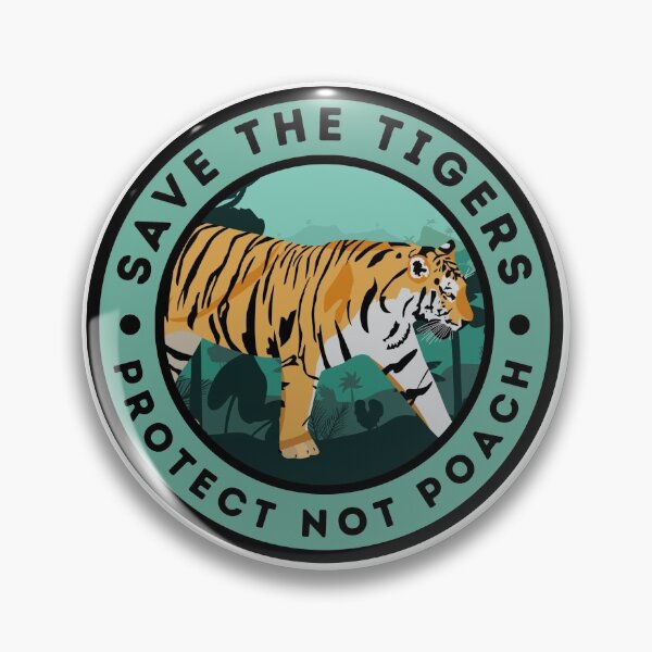 Item preview, Save the Tigers, Protect not Poach designed and sold by Renatas Traideris.