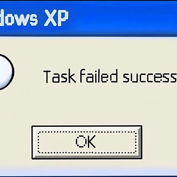 Artwork thumbnail, Windows XP "Task failed successfully" by CyberPanda93