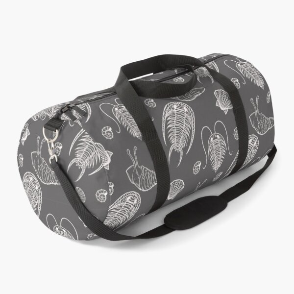 Item preview, black and white pattern with trilobites, hand-drawn designed and sold by ShamanskaKate.