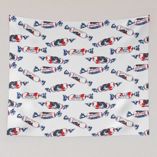 Item preview, White Rabbit Bai Tu Candy Pattern Overprint designed and sold by allincolors.