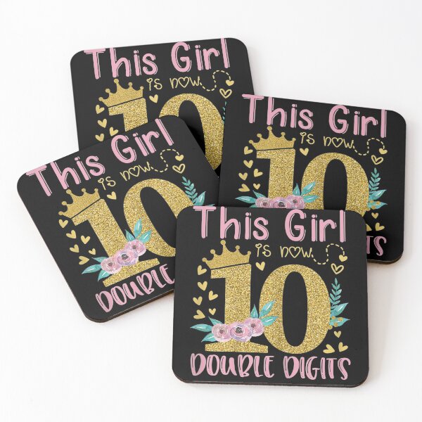Item preview, This Girl Is Now 10 Double Digits 10th birthday designed and sold by Chanielshian.