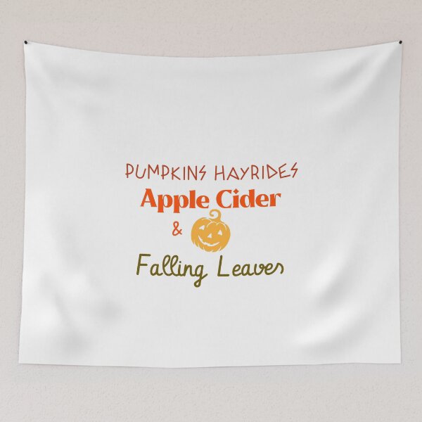 Item preview, Pumpkins Hayrides Apple Cider And Falling Leaves designed and sold by ThinkAndReflect.