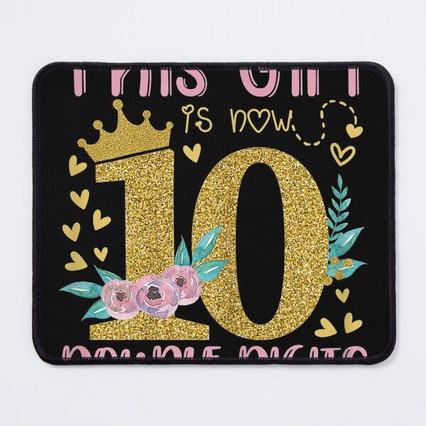 Item preview, This Girl Is Now 10 Double Digits 10th birthday designed and sold by Chanielshian.