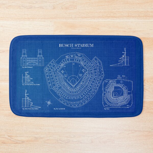 Item preview, Busch Stadium (Blueprint) designed and sold by BGALAXY.