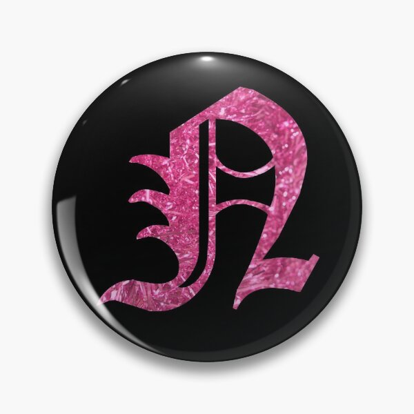 Item preview, The Letter N - Capital Pink Glitter Gothic designed and sold by TheLykosApparel.