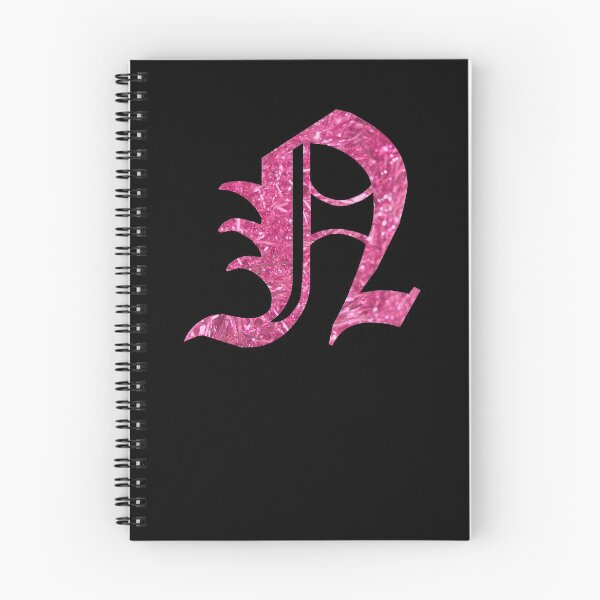 Item preview, The Letter N - Capital Pink Glitter Gothic designed and sold by TheLykosApparel.