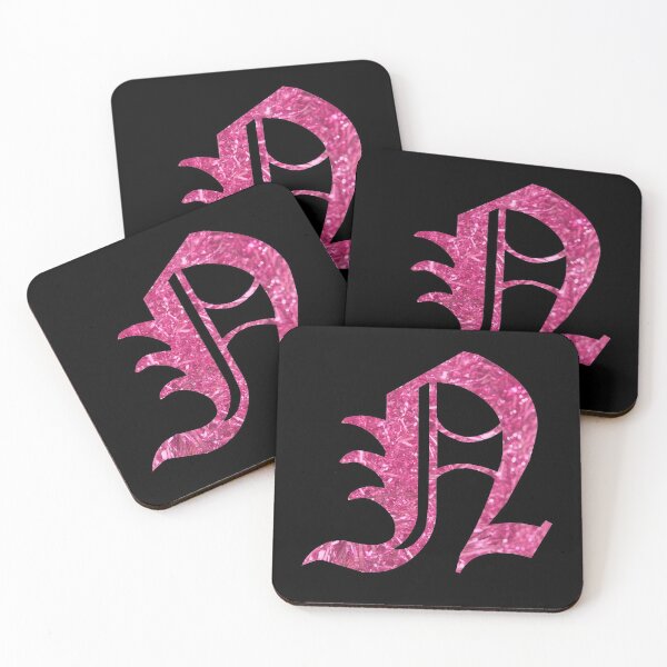 Item preview, The Letter N - Capital Pink Glitter Gothic designed and sold by TheLykosApparel.