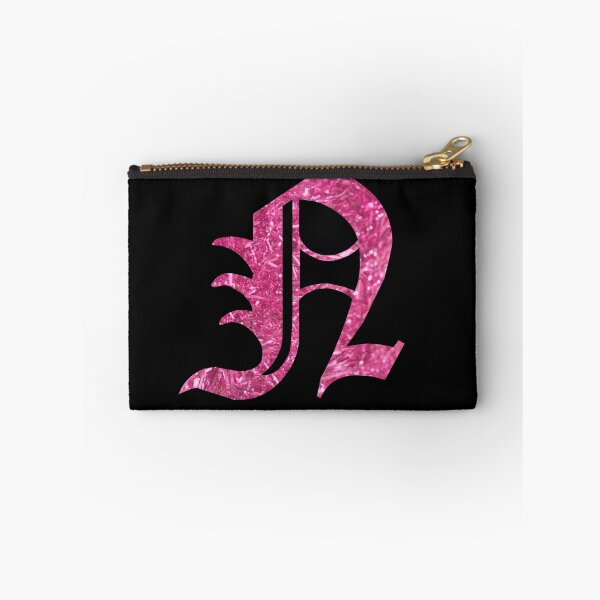 Item preview, The Letter N - Capital Pink Glitter Gothic designed and sold by TheLykosApparel.