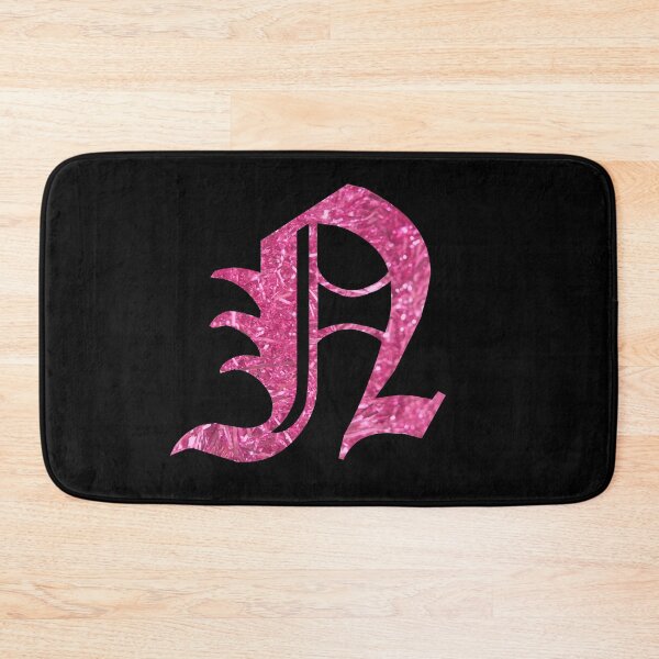 Item preview, The Letter N - Capital Pink Glitter Gothic designed and sold by TheLykosApparel.