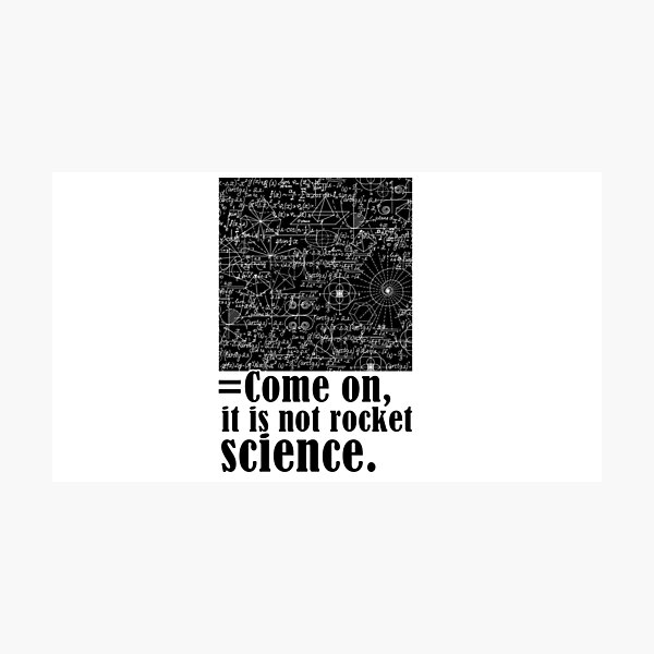 Item preview, Not rocket science  designed and sold by Cloud7Stickers ..
