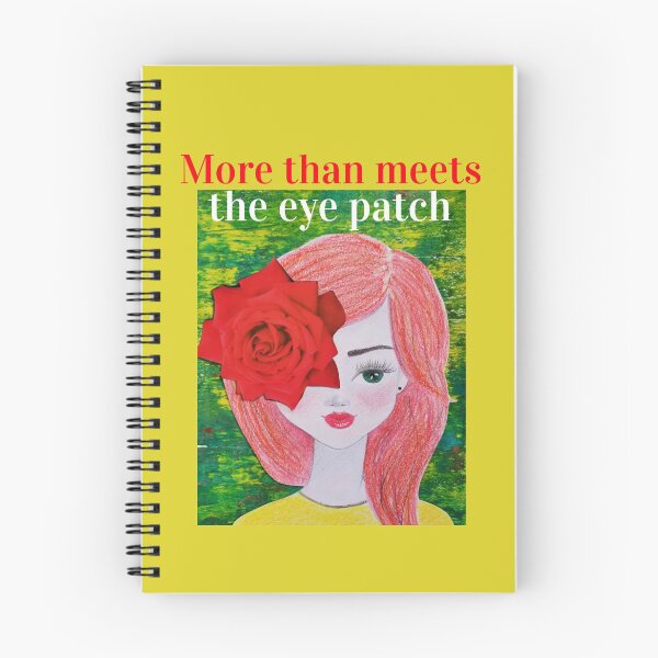Item preview, "More than meets the eye patch" beautiful female face drawing by CoolCleverCute designed and sold by CoolCleverCute.