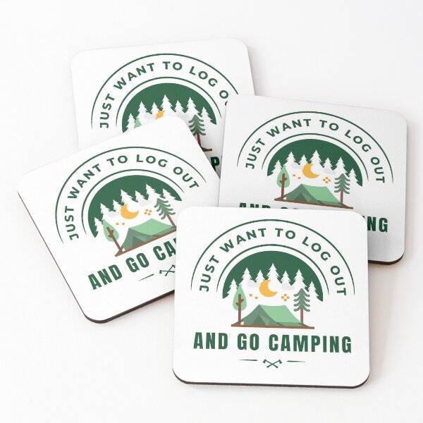 Item preview, I Just Want To Go Camping designed and sold by SwejdDesign.