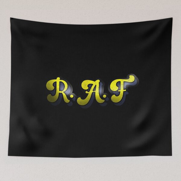 Item preview, R.A.F retro bubble writing designed and sold by PinnockDesigns.