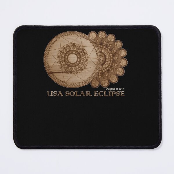 Item preview, USA Solar Eclipse August 21 2017 Wood Grain Laser Etched Design Fitted V-Neck designed and sold by KarlRichards.
