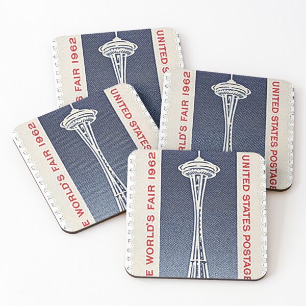 Item preview, Seattle Worlds Fair 1962 US Postage Stamp, Space Needle, Monorail, Washington state, Seattle Sound, Fish Market, Seattle World's Fair, Frasier designed and sold by Nostrathomas66.