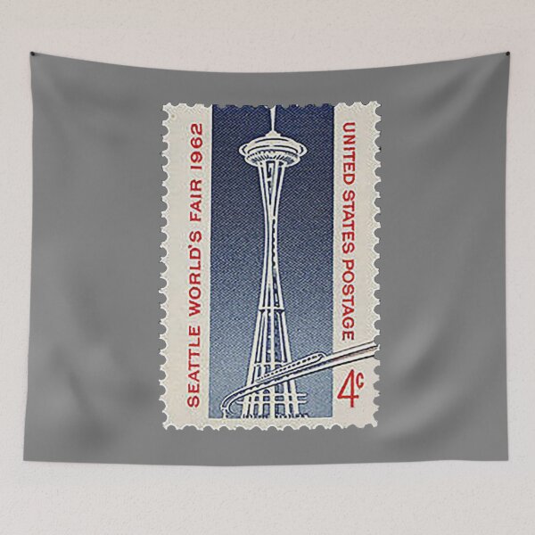 Item preview, Seattle Worlds Fair 1962 US Postage Stamp, Space Needle, Monorail, Washington state, Seattle Sound, Fish Market, Seattle World's Fair, Frasier designed and sold by Nostrathomas66.