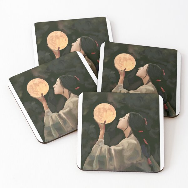 Item preview, Ethereal, Otherworldly Asian Moon Goddess Art designed and sold by paperfroggies.