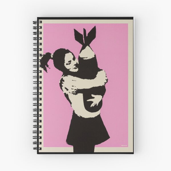 Aperçu de l'œuvre Banksy Bomb Hugger Art créée et vendue par SharpWallArts.