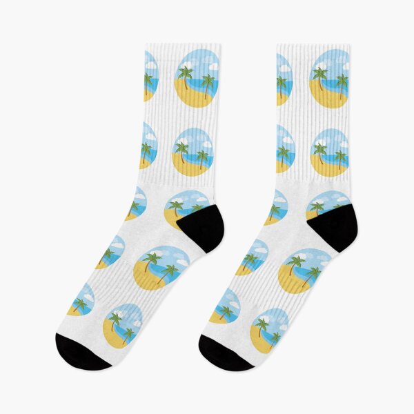 Item preview, Tropical Vacation Palm Tree Coconut Retro Sun Tropical Sandy Beaches designed and sold by JackLamel.