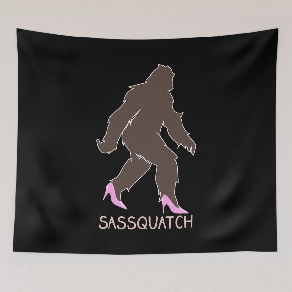 Item preview, Sassquatch - Badass With An Attitude To Match  - Black - Pink Heels designed and sold by crazycollective.