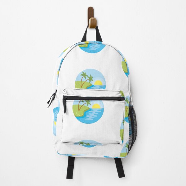 Item preview, Tropical Vacation Palm Tree Coconut Retro Sun Tropical Sandy Beaches designed and sold by JackLamel.
