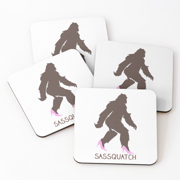 Item preview, Sassquatch - Badass With An Attitude To Match  - Black - Pink Heels designed and sold by crazycollective.
