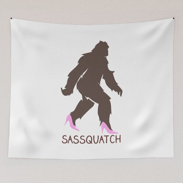 Item preview, Sassquatch - Badass With An Attitude To Match  - Black - Pink Heels designed and sold by crazycollective.