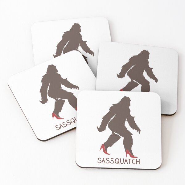 Item preview, Sassquatch - Badass With An Attitude To Match  - White - Red Heels designed and sold by crazycollective.