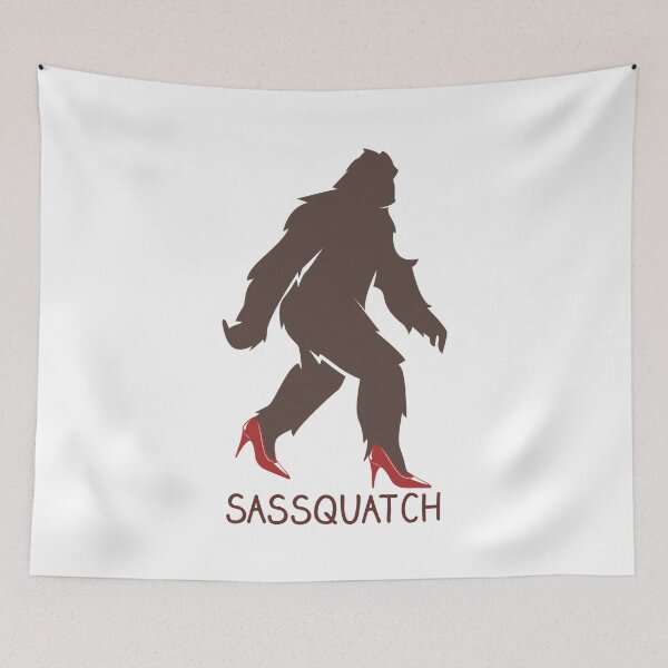Item preview, Sassquatch - Badass With An Attitude To Match  - White - Red Heels designed and sold by crazycollective.