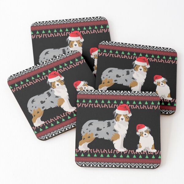 Item preview, Australian Shepherd Christmas Gift Ugly Aussie Sweater designed and sold by FunShirtDesigns.